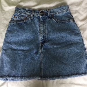 Vintage Levi Jean Skirt 551 Relaxed Fit